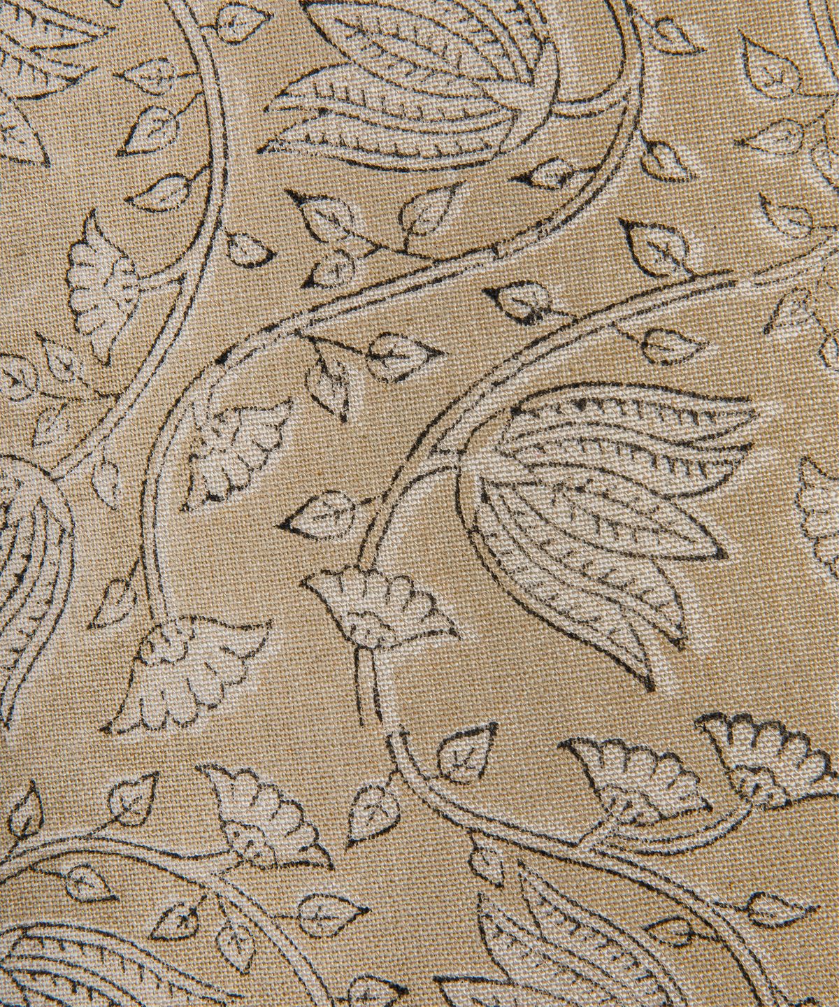 Lotus Handblocked Cushion Cover