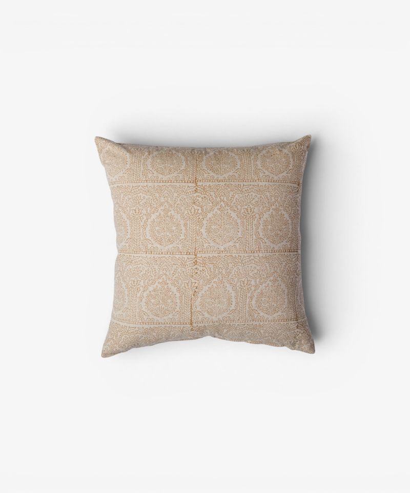 Sandstone Handblocked Cushion Cover