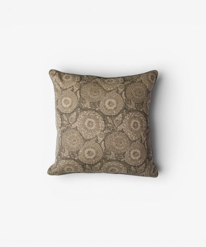Linen Rosette Cushion Cover