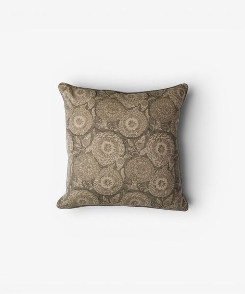Linen Rosette Cushion Cover
