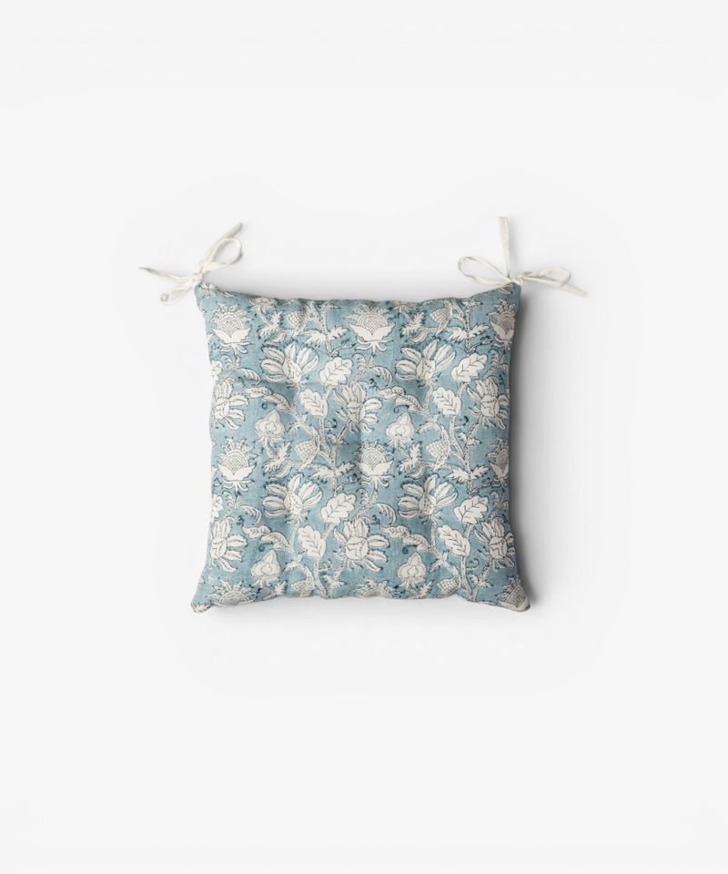 Willow Blue Block Chair Squab