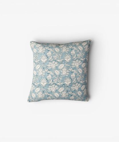 Willow Blue Block Cushion Cover