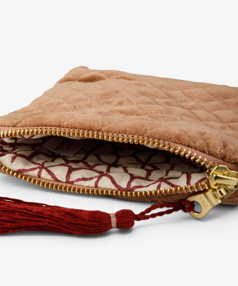 Novi Blush Quilted Pouch