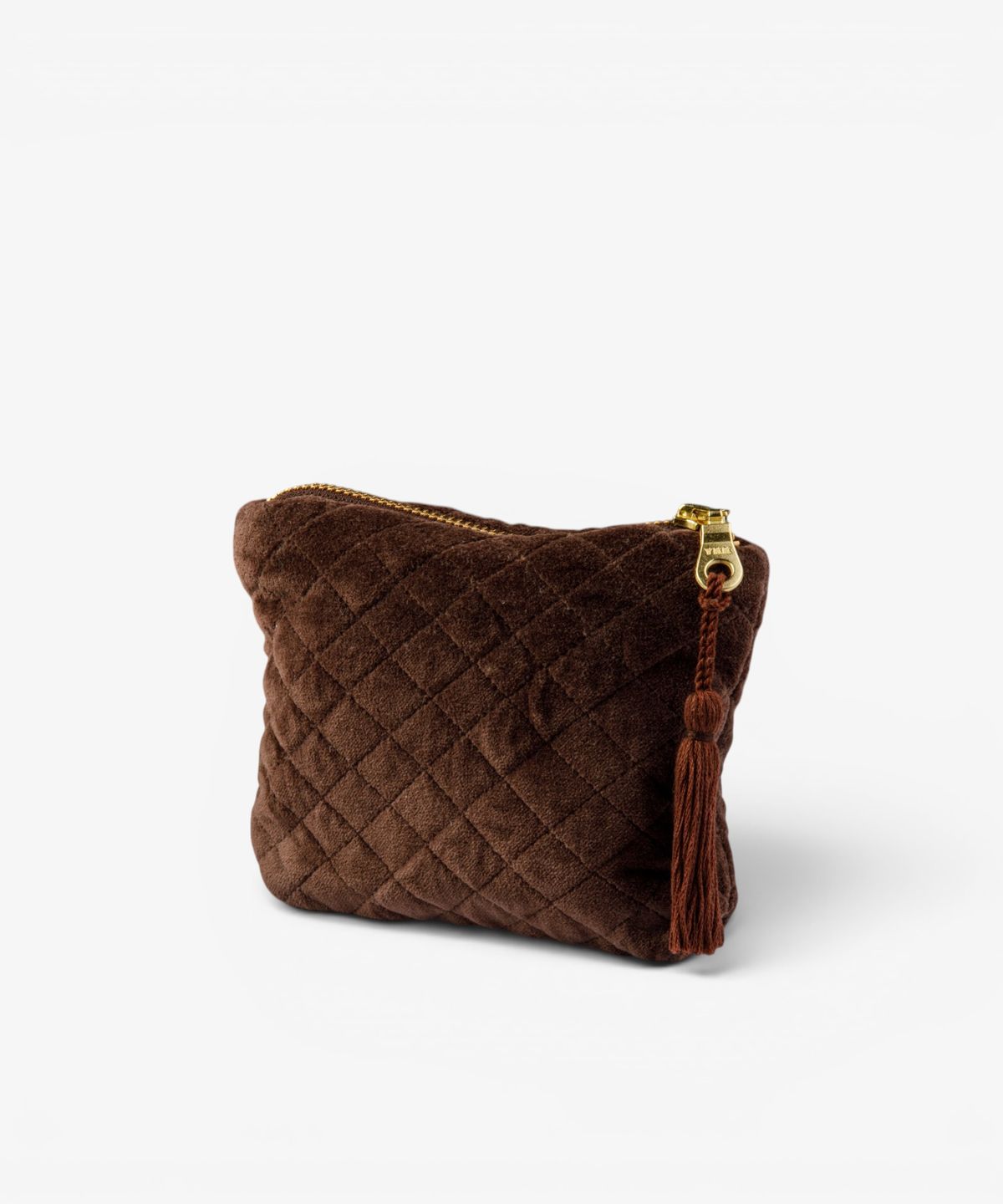 Novi Chocolate Quilted Pouch