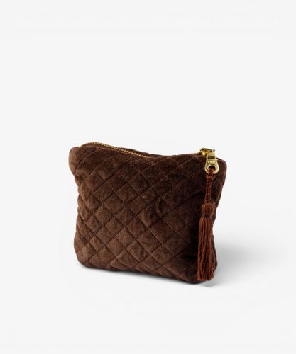 Novi Chocolate Quilted Pouch