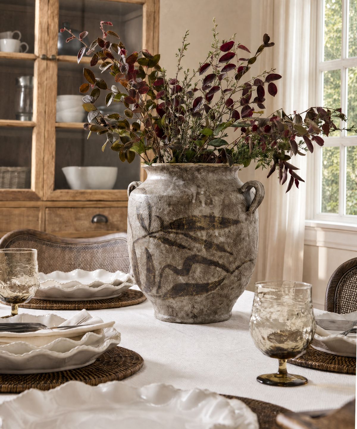 Handpainted Hearth Vase