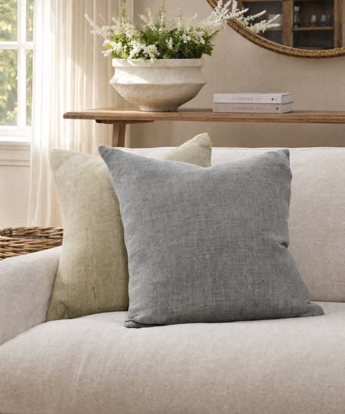 Linen Cushion Cover Mist