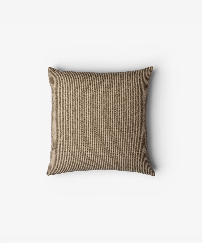 Ticking Cushion Cover Brown