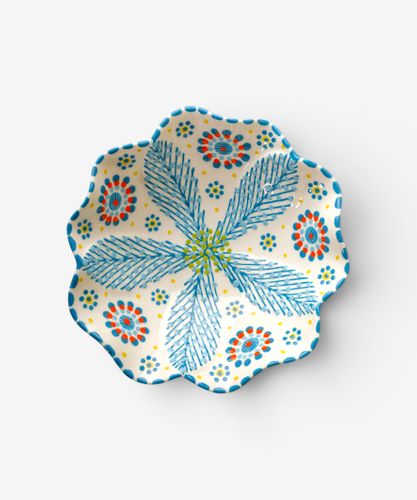 Poppy Pasta Bowl Turquoise