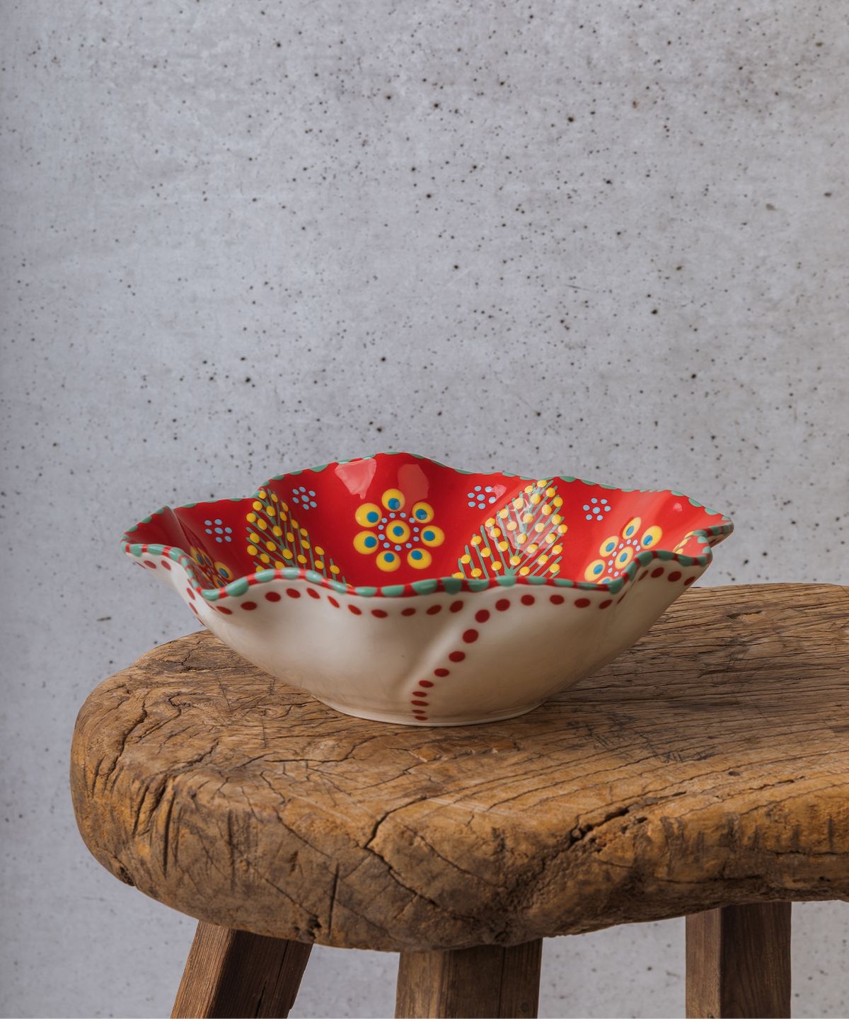 Poppy Pasta Bowl Red