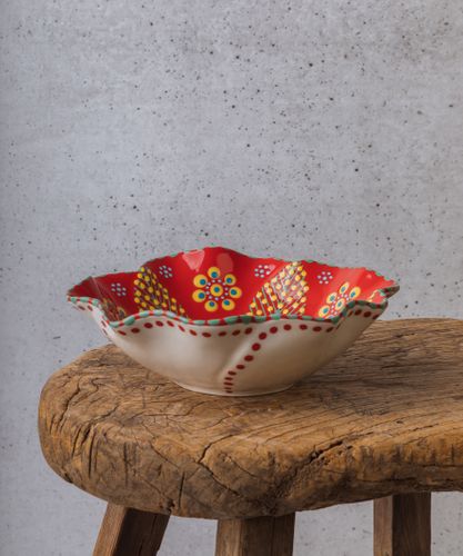 Poppy Pasta Bowl Red