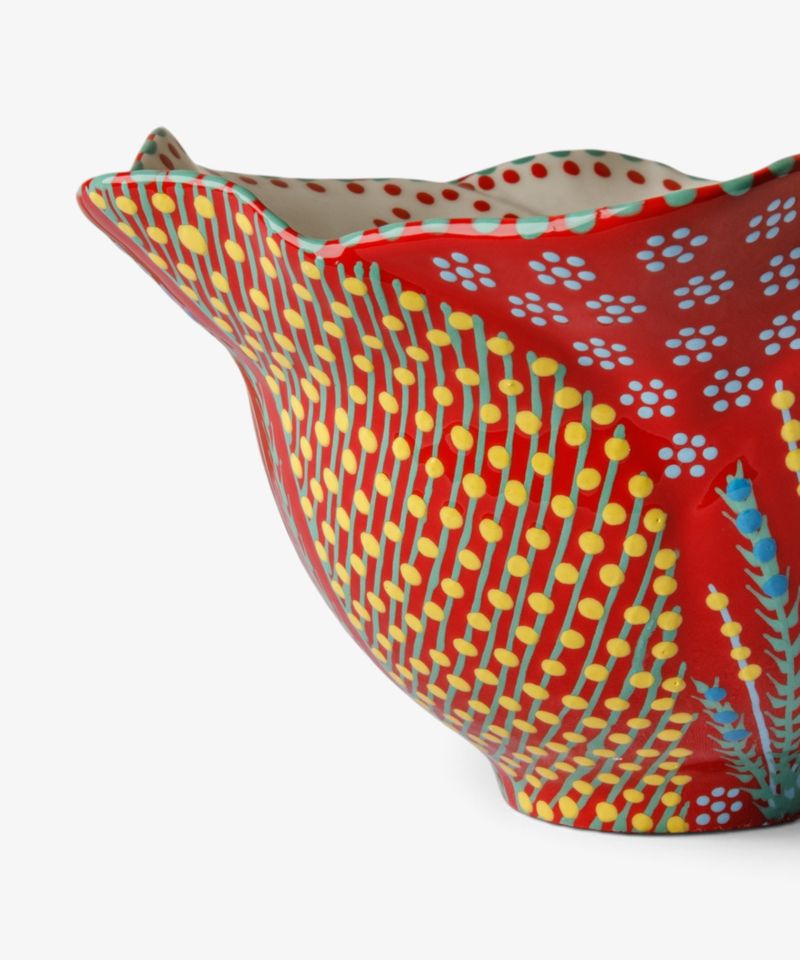 Tulip Salad Bowl Medium Red