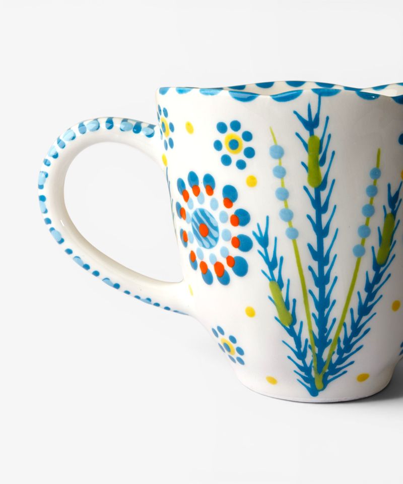 Water Lily Mug Turquoise