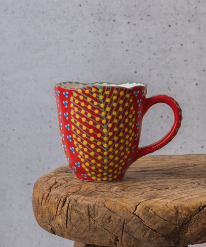 Water Lily Mug Red