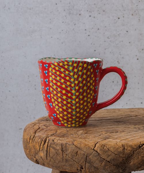 Water Lily Mug Red
