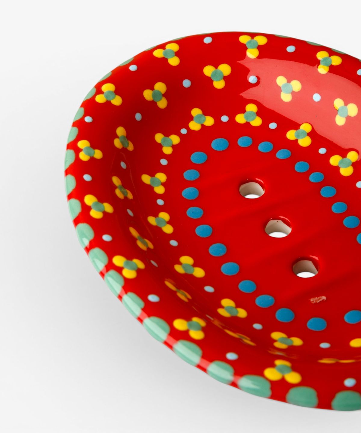 Oval Soap Dish Red