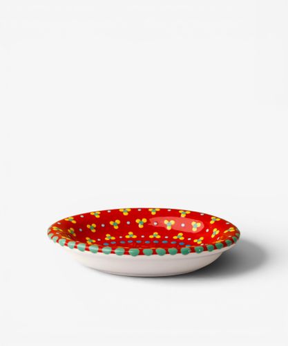 Oval Soap Dish Red