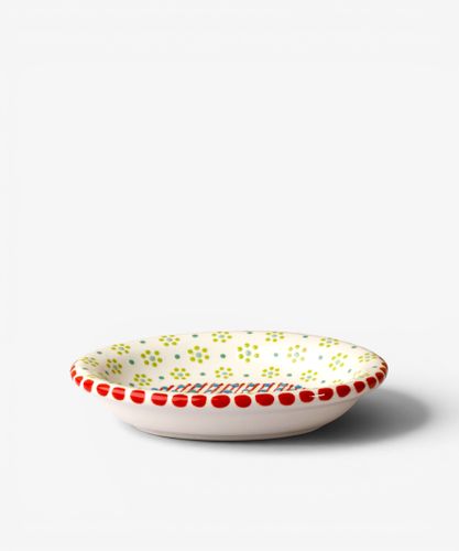 Oval Soap Dish Red