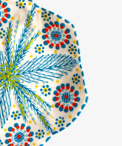 Tulip Side Plate Turquoise