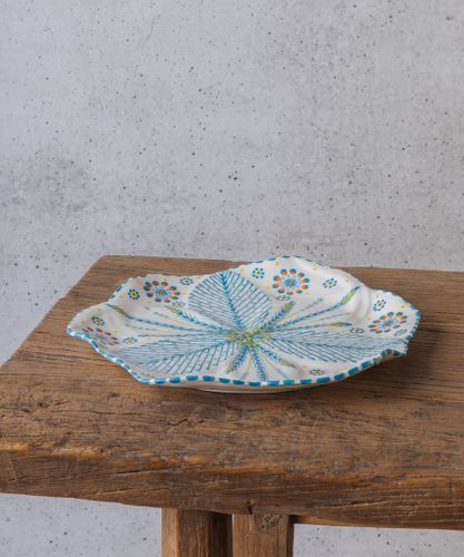 Tulip Dinner Plate Turquoise