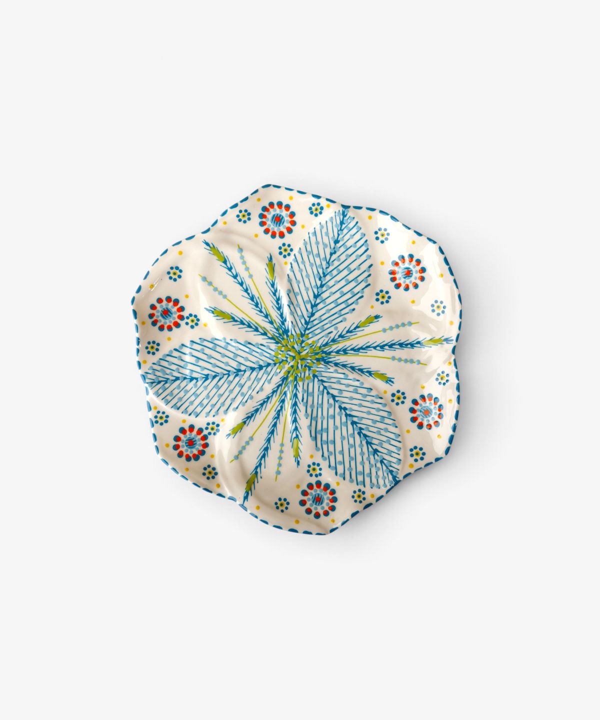 Tulip Dinner Plate Turquoise