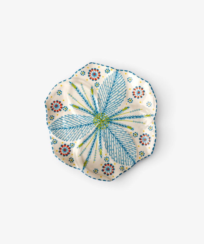 Tulip Dinner Plate Turquoise
