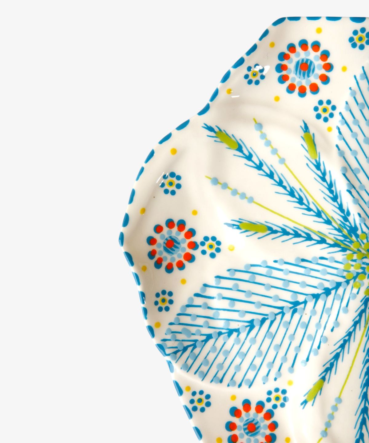 Tulip Dinner Plate Turquoise