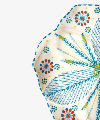Tulip Dinner Plate Turquoise