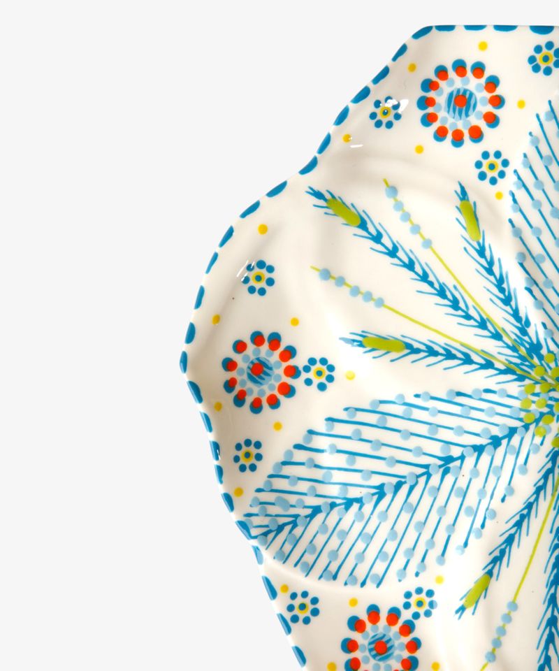 Tulip Dinner Plate Turquoise