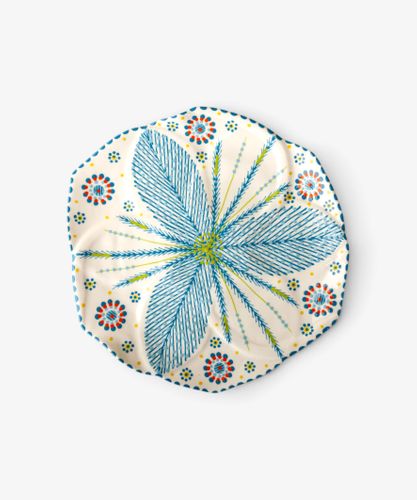 Tulip Large Dinner Plate Turquoise
