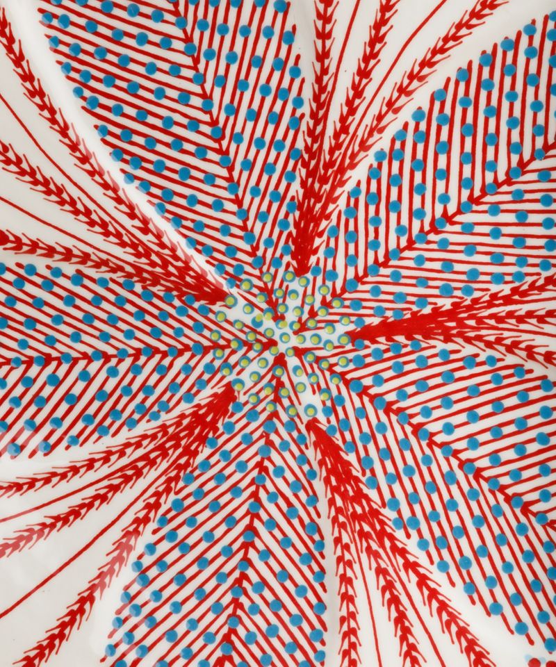 Poppy Platter Red