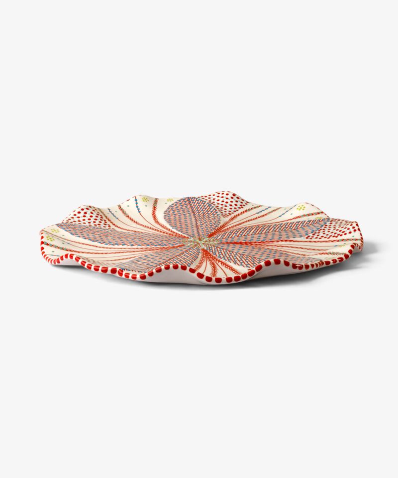 Poppy Platter Red