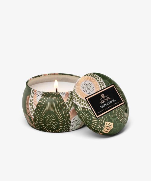 Temple Moss Decorative Candle Tin