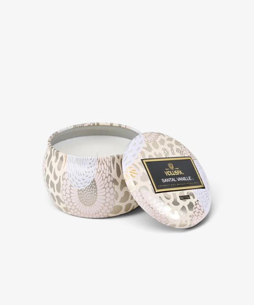 Santal Vanille Decorative Candle Tin