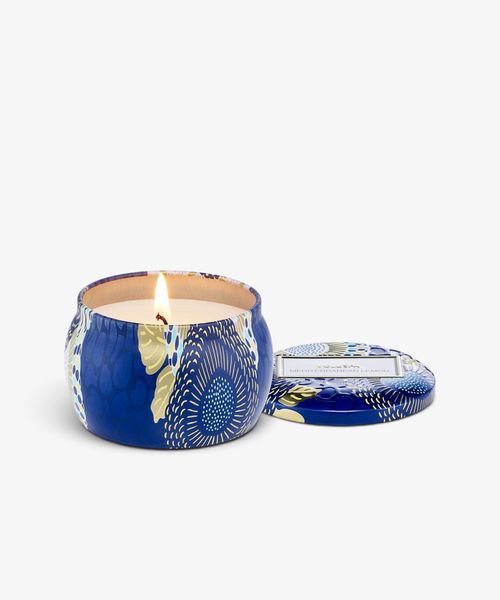 Mediterranean Lemon Decorative Candle Tin