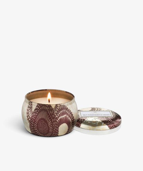 Gilt Pomander Decorative Candle Tin
