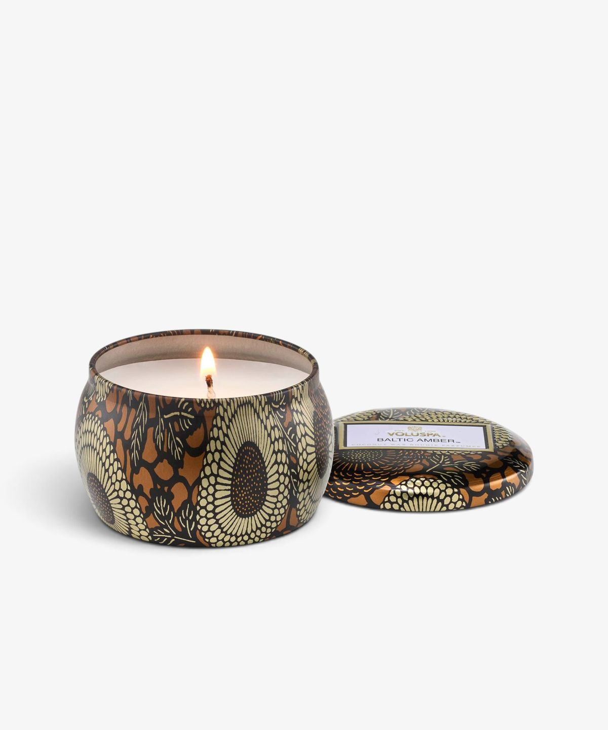 Baltic Amber Decorative Candle Tin