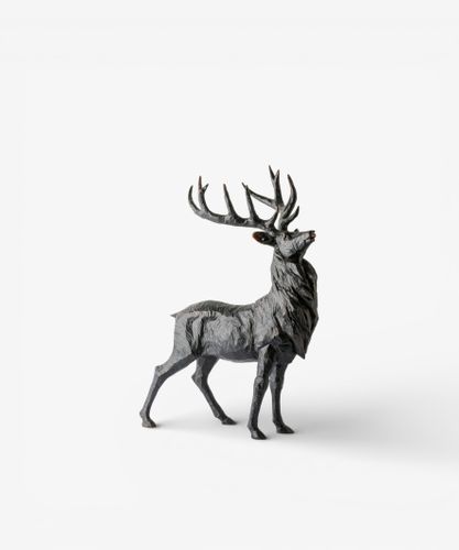 Black Stag Head Up