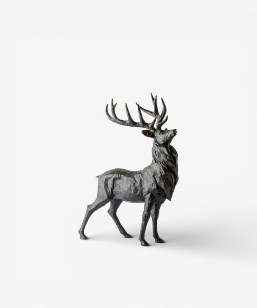 Black Stag Head Up