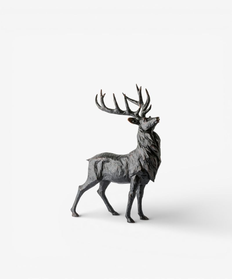 Black Stag Head Up