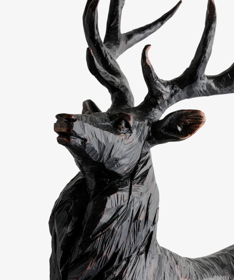 Black Stag Head Up