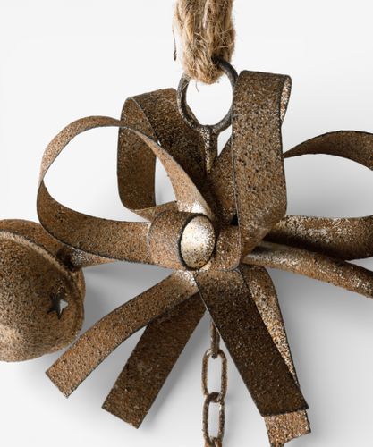 Bow & Bell Wreath Rust