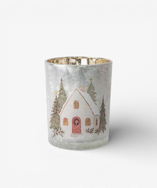 Aurelia Snowy Cottage Votive Large