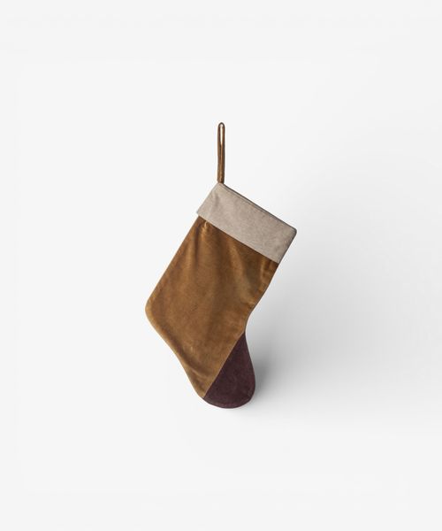 Two Toned Velvet Stocking Donkey