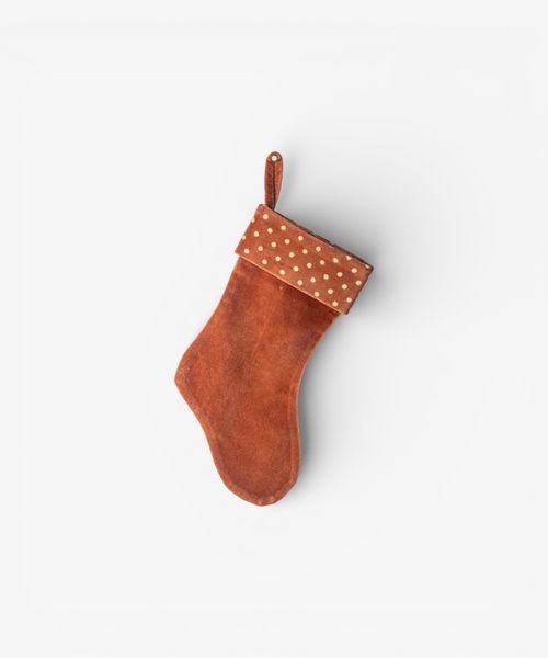 Polka Stocking Cinnamon