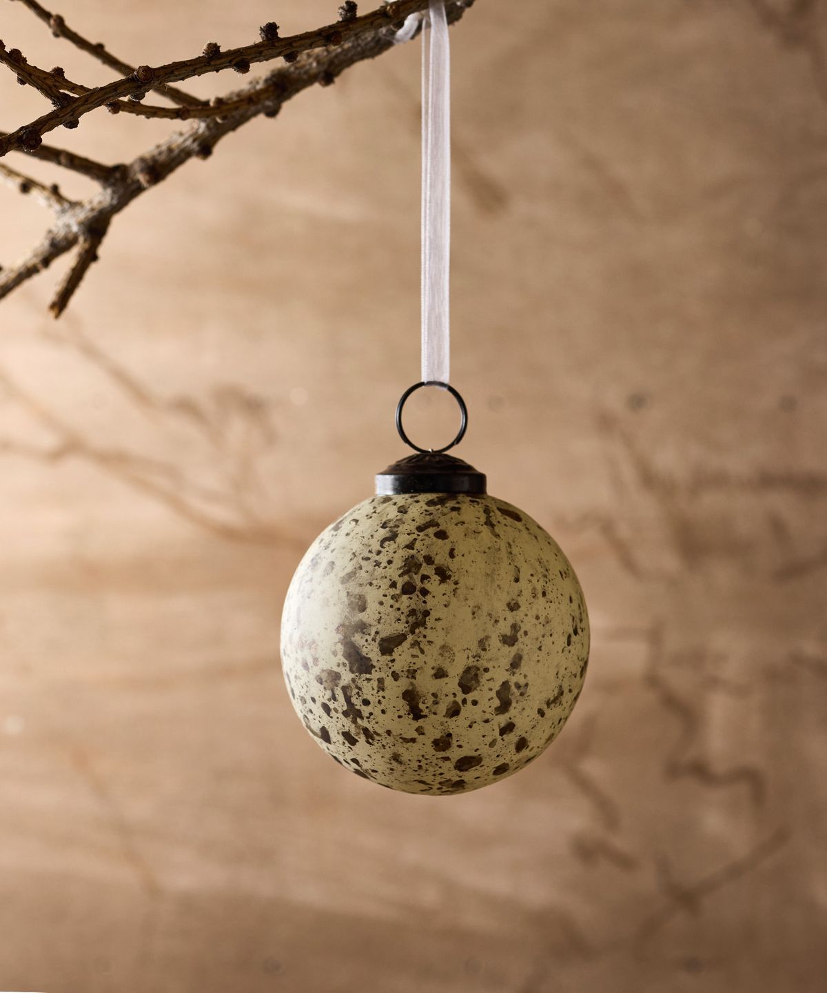 Painterly Cream Hanging Ball
