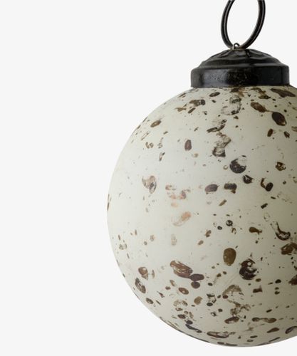 Painterly Cream Hanging Ball