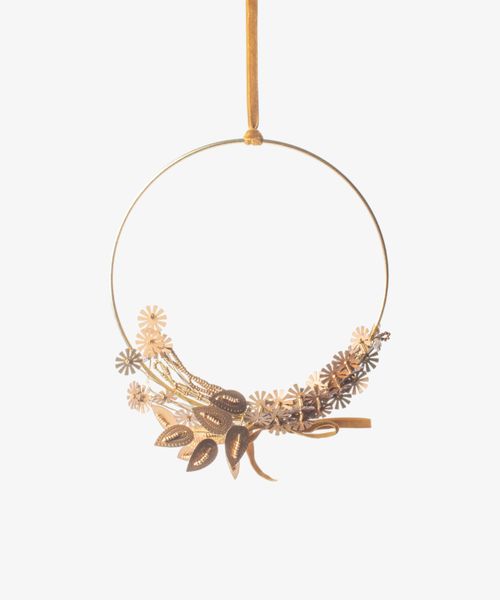 Metal Flower Wreath