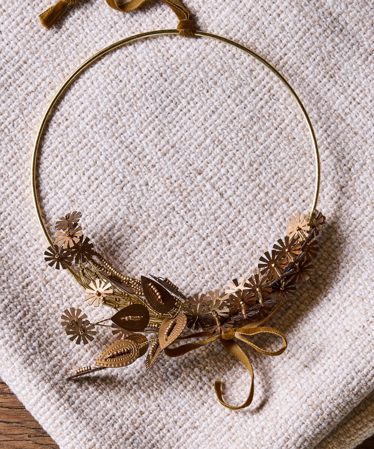 Metal Flower Wreath