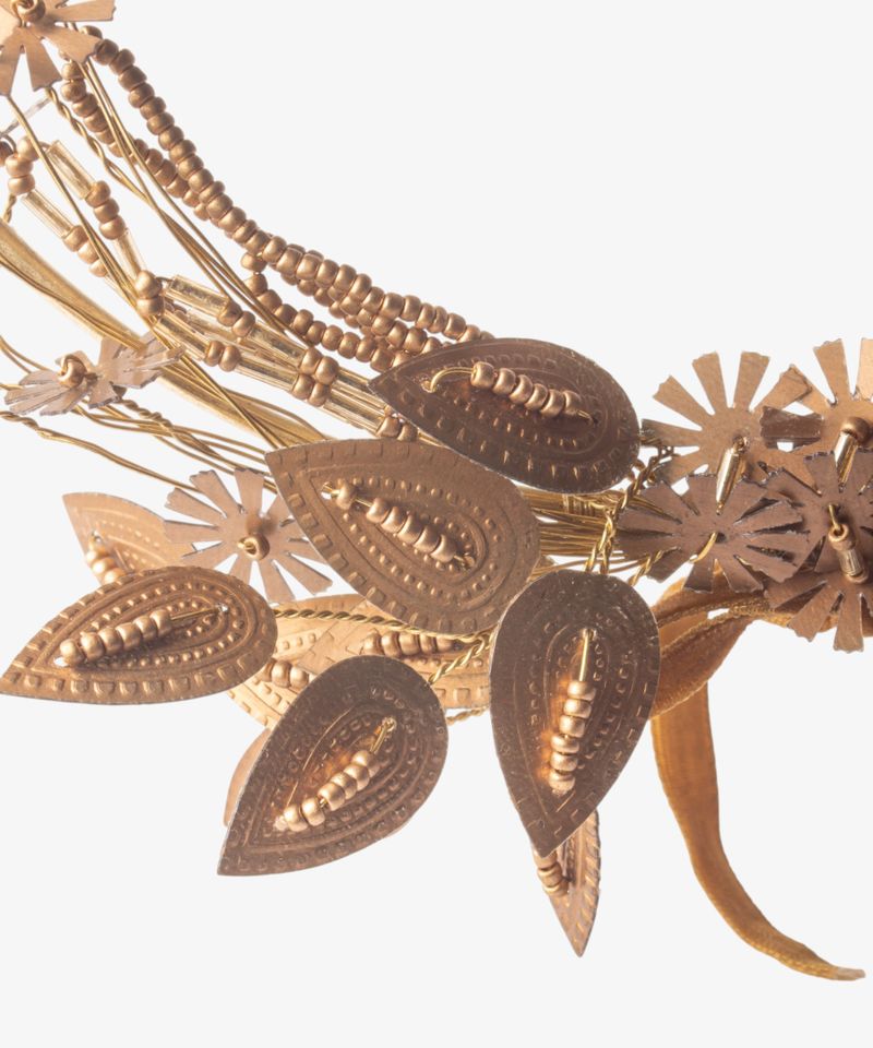 Metal Flower Wreath